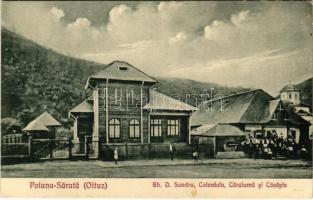 Sósmező, Poiana Sarata; Gh. D. Sandru, Coloniale, Carciuma si Casapie / Gh. Sandru vendéglője és üzlete és saját kiadása / restaurant and shop