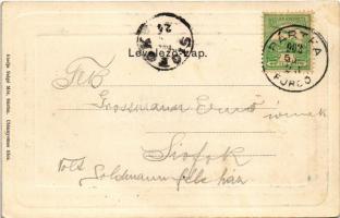 1902 Bártfafürdő, Bardejovské Kúpele, Bardiov, Bardejov; Új körúti nyaralótelep. Salgó Mór kiadása /...