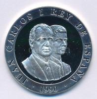 Spanyolország 1990. 2000P Ag "Nyári Olimpia 1992 Barcelona - Castell (ember torony)" T:PP ...