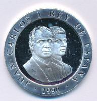 Spanyolország 1990. 2000P Ag "Nyári Olimpia 1992 Barcelona - Barcelona'92 logó" T:PP ...