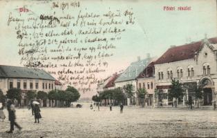 Dés main square with bank