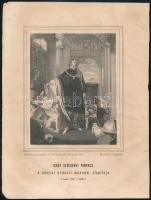 1853 gróf Széchenyi Ferenc a magyar nemzeti múzeum alapítója. Litográfia Kubinyi Ferenc: Magyarország és Erdély képekben c munkából. Lapméret 21x27 cm