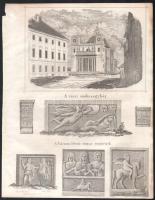 1853 a Váczi székesegyház, a Váczon létező római régiségek.Varsányi kőrajza után nyomtatta Rohr. Litográfia Kubinyi Ferenc: Magyarország és Erdély képekben c munkából. Lapméret 22x28 cm