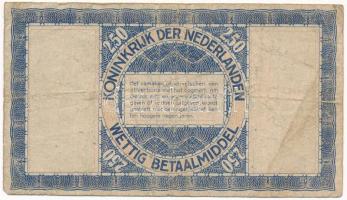 Hollandia 1938. 2,50G "Zilverbonnen (Ezüstértékű bankjegyek)", "BS 957623" T:F,V...
