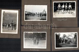 1932-1933 Újpesti cserkészcsapat táborozásáról és az 1933-as jamboree-n készített néhány fotót tarta...