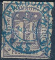 1866 Mi 20 kék bélyegzéssel