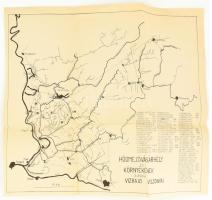 Hódmezővásárhely és könyvékének vízrajzi viszonyai, 2 db térkép, 37,5x34 cm