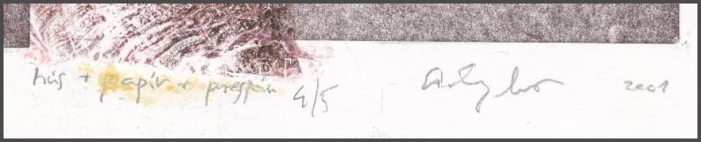 Szalay Miklós (1972-): Mysterium fidei, 2001. Papírmetszet, prespán, vegyes technika, papír, jelzett...