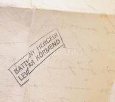 1688 Egy oldalas kézzel írt ex offo levél, viaszpecséttel "Batthyány hercegi levéltár, Körmend&...