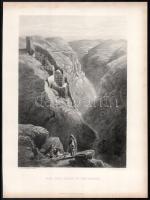 cca 1880 A szentföldet ábrázoló 6 db régi metszet, London, Virtue & C., kis foltokkal, 17x25 cm