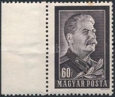 1953 Sztálin, számvízjel az ívszélen (rozsda / stain)