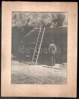 cca 1915-1920 - 1932-1939 Vegyes mezőgazdasági munkákat, aratást, cséplést ábrázoló fotó, 11 db fotó...