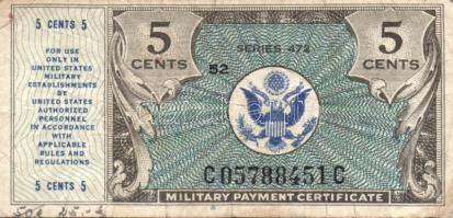 USA/katonai kiadás 1948. 5c (2x), 10c T:III