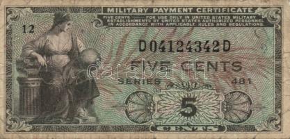 USA/katonai kiadás 1951. 5c, 10c, 25c T:III,III/IV