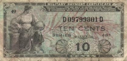 USA/katonai kiadás 1951. 5c, 10c, 25c T:III,III/IV