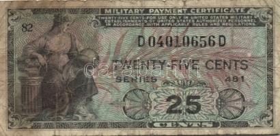 USA/katonai kiadás 1951. 5c, 10c, 25c T:III,III/IV