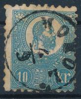 1871 Kőnyomat 10kr MOHOL (30.000, Gudlin 150 pont) ( javított fogazás, elvékonyodás / repaired perforation, thin paper)