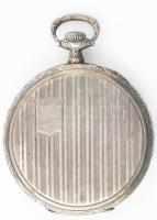 Tellus Super ezüst (Ag) tokos zsebóra, nem működik, foltos számlap, d: 42 mm