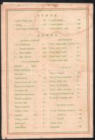 1937 Palatinus Park. Szt. Margitsziget Csárda esti étlap. Bp., Rigler-ny., 1937. május 18., népies g...