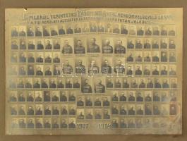 Emlékül tekintetes Abschnig Antal rendőrfelügyelő úrnak a VIII: kerületi altisztek és rendőrök tabló...