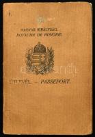 1931 Útlevél, izraelita diák részére