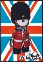 2012 Londoni Olimpia angol vízilabda-válogatott tagjainak aláírása egy képeslapon