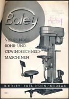 1949 G. Boley Werkzeug- und Maschinenfabrik német cég levele a Csonka János Gépgyár R.T. részére, ho...