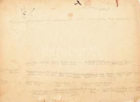 1909 Kalocsa, Stephaneum növendékeinek csoportképe, 1908-1909, fotó kartonon, a hátoldalon feliratoz...