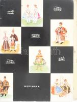 5 db Colorvox hanglemez képeslap (Népviseletek - népdalok), kiadói mappában