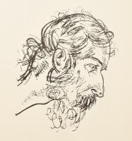 Vaszary János (1867-1939): 33 db nyomat, mappában 30x46 cm Mappa széle vízfoltos