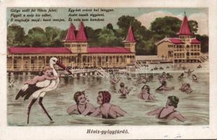 Hévíz gyógyfürdő gólyával