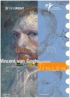 Hollandia 2003. 5E Ag Beatrix / Vincent Van Gogh karton díszlapon, bélyegblokkal T:UNC Netherlands 2003. 5 Euro Ag Beatrix / Vincent Van Gogh in cardboard display sheet and with stamp block C:UNC Krause KM#245