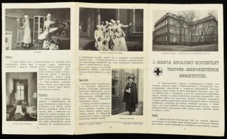 1936 A Márta ápolónő egyesület testvér szervezetének ismertetője. kihajtható nyomtatvány képekkel.