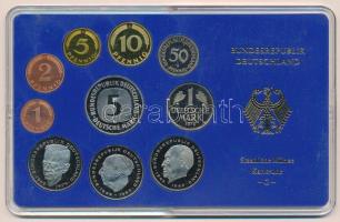 NSZK 1979G 1pf-5M (10xklf) forgalmi sor műanyag dísztokban T:PP  FRG 1979G 1 Pfennig - 5 Mark (10xdiff) coin set in plastic case C:PP