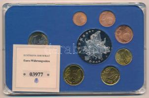 Málta 2008. 1c-2E (8xklf) forgalmi szett + Ezüstözött, részben multicolor Euro-pénzrendszer emlékére...