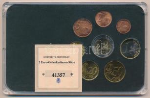 Luxemburg 2003-2004. 1c-2E (8xklf) forgalmi összeállítás műanyag dísztokban, benne 2004. 2E "Mo...