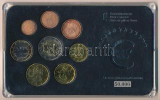 Finnország 2007. 1c-2E (8xklf) forgalmi szett műanyag tokban T:UNC,AU Finland 2007. 1 Cent - 2 Euro (8xdiff) coin set in plastic case C:UNC,AU