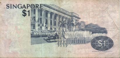 Szingapúr 1976. 1$ (4x) + 1987. 1$ (2x) T:III+,III