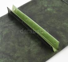 cca 1970 Szigorúan Titkos Harckészültségi Tervkivonat műbőr mappa, 24x31 cm