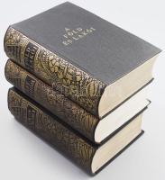 Pesti Hírlap Könyvtára 3 kötet: Pesti Hírlap lexikona.; Az élet útmutatója.; A Föld és lakói. Bp., 1934-1937, Pesti Hírlap. Kiadói aranyozott egészvászon-kötések, a borítókon kis kopásnyomokkal.