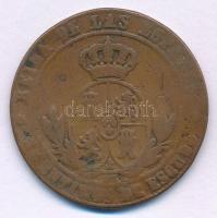 Spanyolország 1868OM 5c Cu "II. Izabella" T:F,VG Spain 1868OM 5 Centimos Cu "Isabella...