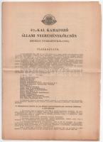 Budapest 1941. "4%-kal kamatozó Állami Nyereménykölcsön (Erdélyi Nyereménykölcsön)" tájékoztatója és jegyzési nyilatkozata T:F