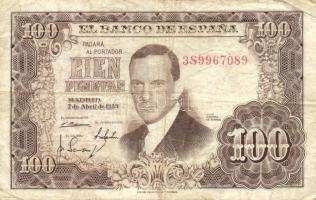 Spanyolország 1953.04.7. 100P T:III