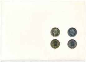 Svájc 1980-1981. 5r (4db, 2xklf) felbélyegzett "A régi és az új 5 Rappen érme" borítékban,...