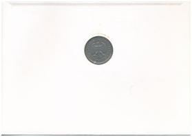 NSZK 1950J 1M "Búcsú a német Márkától" érmés borítékban bélyeggel, alkalmi bélyegzővel T:X...