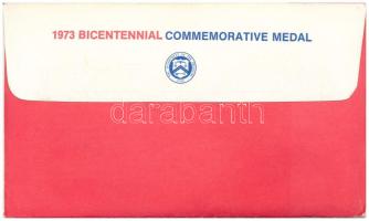Amerikai Egyesült Államok 1973. "Bostoni teadálután" bronz emlékérem felbélyegzett boríték...