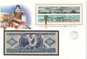 Magyarország 1980. 20Ft felbélyegzett borítékban, bélyegzéssel T:UNC  Hungary 1980. 20 Forint in envelope with stamp and cancellation C:UNC