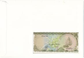 Maldív-szigetek 1983. 2R felbélyegzett borítékban, bélyegzéssel T:UNC 
Maldives 1983. 2 Rufiyaa in ...