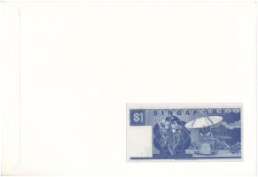 Szingapúr 1987. 1D felbélyegzett borítékban, bélyegzéssel T:UNC
Singapore 1987. 1 Dollar in envelop...