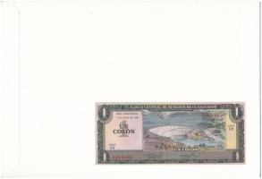 Salvador 1982. 1C felbélyegzett borítékban, alkalmi bélyegzéssel T:UNC Salvador 1982. 1 Colón in env...